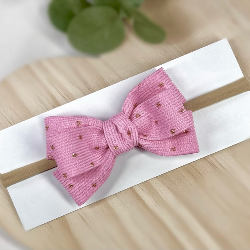 Charming Pink Bow Hairband for Kids